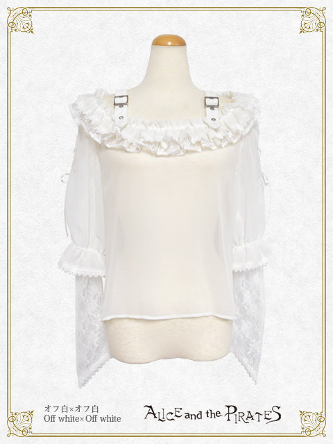 Double faced Saint sister chiffon pullover