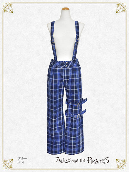 A/Pタータンチェック柄ロングパンツ