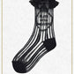 A/P Striped See-Through Socks