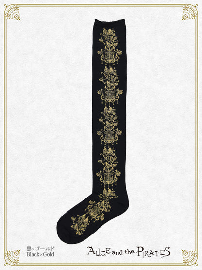 A/P Classical Chandelier Overknee Socks