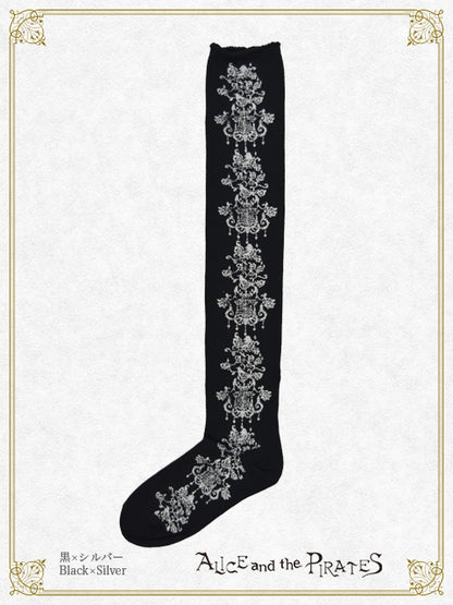A/P Classical Chandelier Overknee Socks