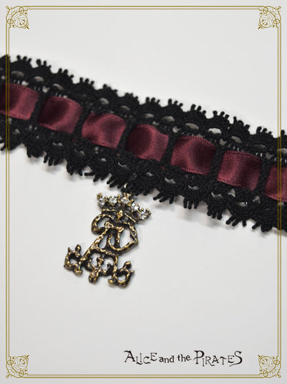 雨上がりの白昼夢レースチョーカー