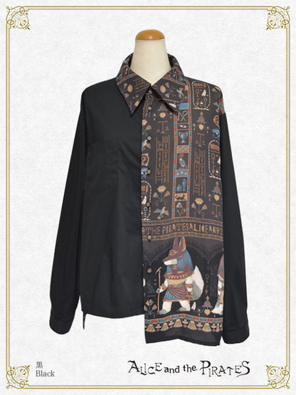 Egyptian Chris～壁画に隠されたMystery～柄バイカラーシャツ