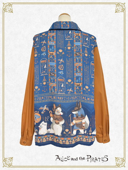 Egyptian Chris～壁画に隠されたMystery～柄バイカラーシャツ