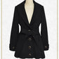 Shawl Collar Mid-Length Coat