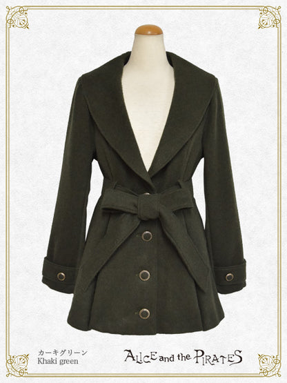 Shawl Collar Mid-Length Coat