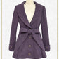 Shawl Collar Mid-Length Coat