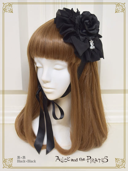 Gathered chiffon round head dress