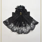 [Pre-order] Dark racy Flora ribbon veil clip