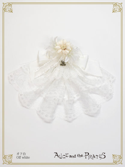 [Pre-order] Dark racy Flora ribbon veil clip