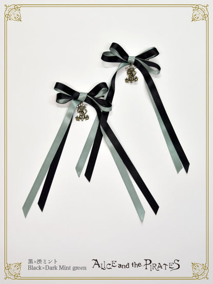 ダブルサテンリボンクリップ