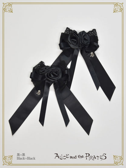 Lady of Rose Ribbon Clip