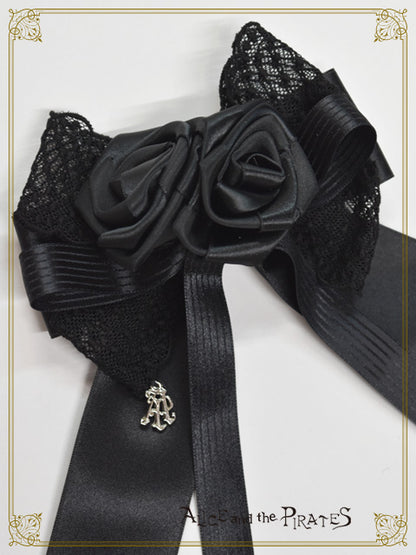 Lady of Rose Ribbon Clip
