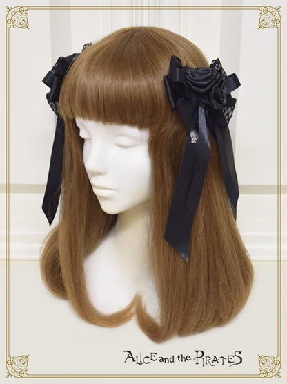 Lady of Rose Ribbon Clip