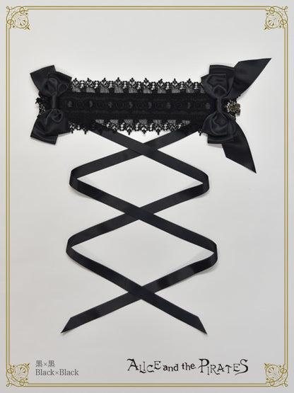 サテンリボンのアミィヘッドドレス