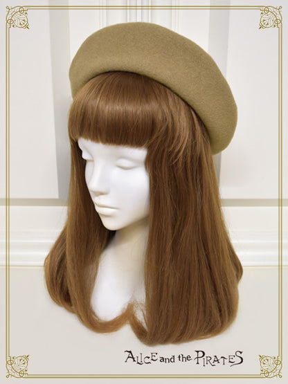 Captain Chrisアップリケ付きベレー帽