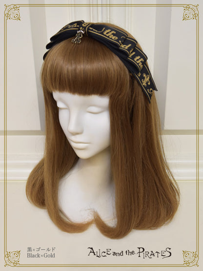 A/P logo ribbon Center Ribbon Head Bow