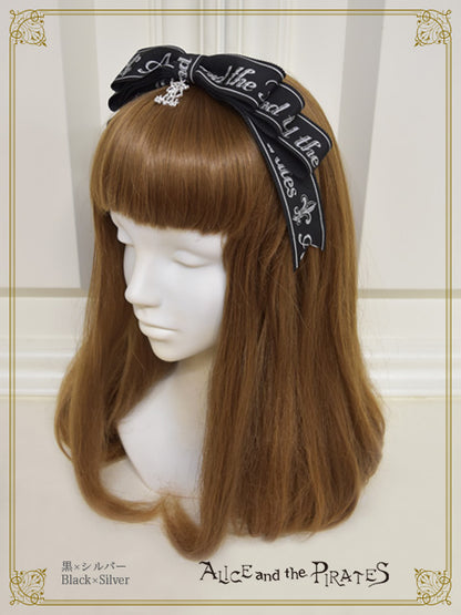A/P logo ribbon Center Ribbon Head Bow