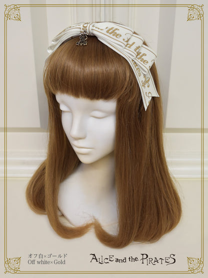 A/P logo ribbon Center Ribbon Head Bow