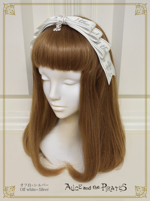 A/Pロゴリボンのまんなかリボンカチューシャ