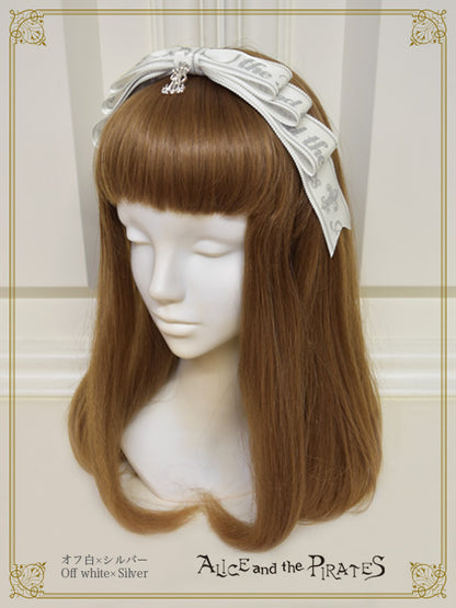 A/Pロゴリボンのまんなかリボンカチューシャ