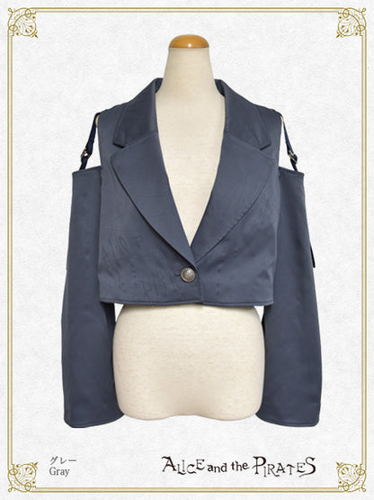 Spooky Spiderweb printed short jacket