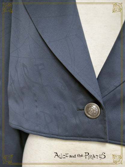 Spooky Spiderweb printed short jacket