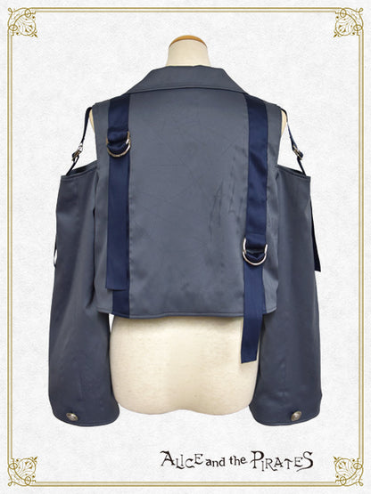 Spooky Spiderweb printed short jacket