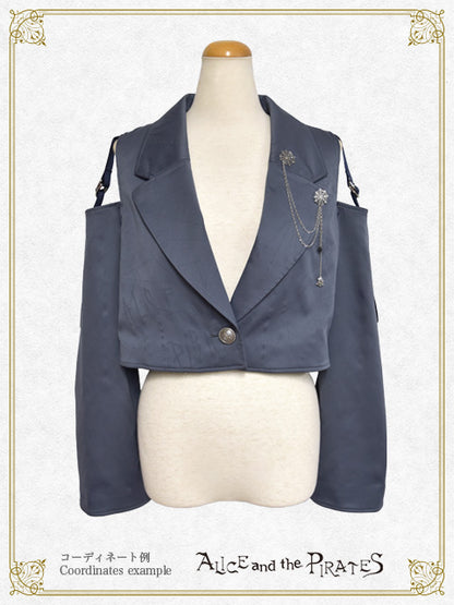 Spooky Spiderweb printed short jacket