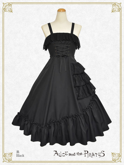 Dark racy Floraジャンパースカート