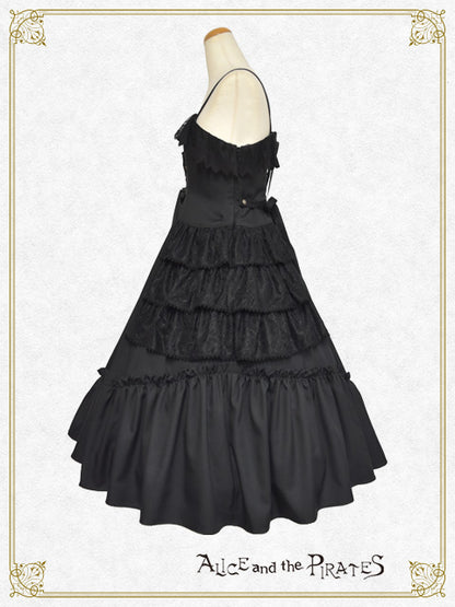 Dark racy Floraジャンパースカート