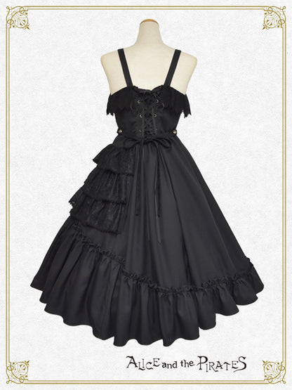 Dark racy Floraジャンパースカート