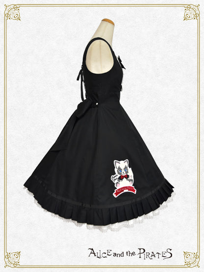 Captain Chrisアップリケ付きジャンパースカート