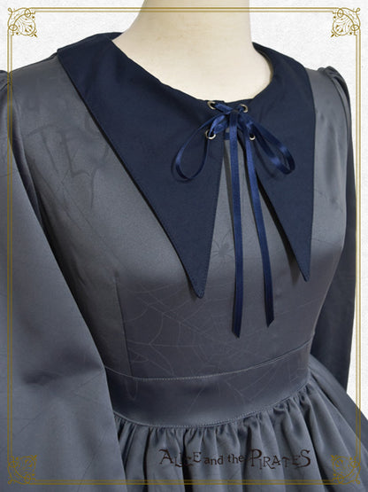 蜘蛛の巣おばけプリントワンピース