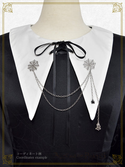 蜘蛛の巣おばけプリントワンピース