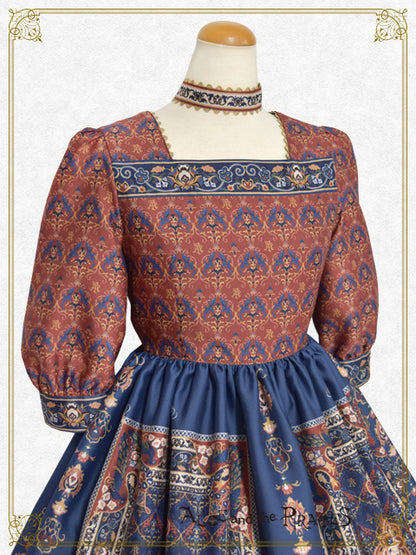 Persian rug～medallion design that weaves wishes～one piece dress