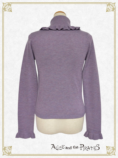 A/P embroidered turtleneck pullover