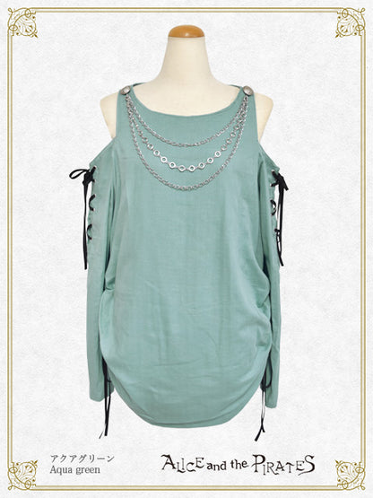 Blaine Clawチェーン飾り付きガーゼプルオーバー