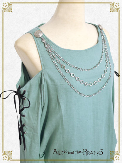 Blaine Clawチェーン飾り付きガーゼプルオーバー