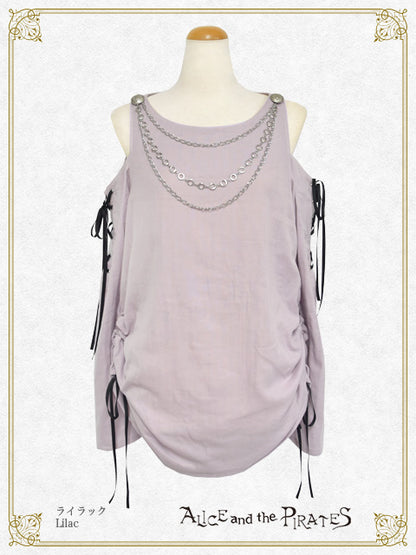 Blaine Clawチェーン飾り付きガーゼプルオーバー