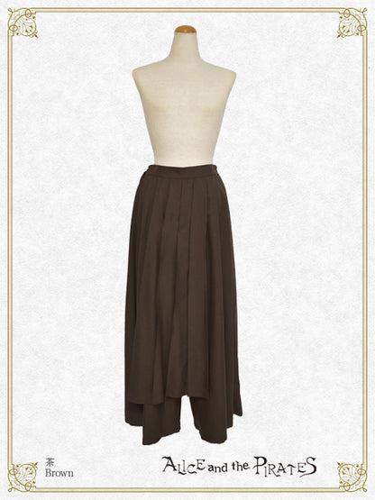 Pleated wide pants