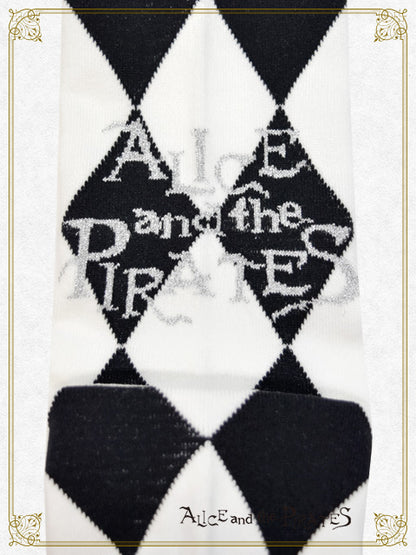 A/P Diamond Pattern Over-the-Knee Socks