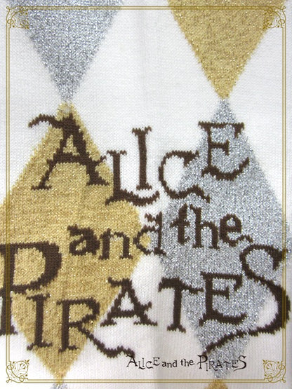 A/Pダイヤ柄ラメオーバーニーソックス