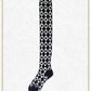A/P royal diamonds see-through over knee socks