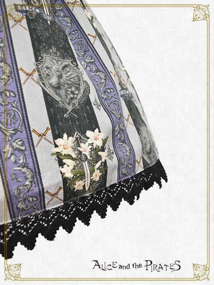 St.Lily Wolf～狼騎士と百合の誓い～柄スカート