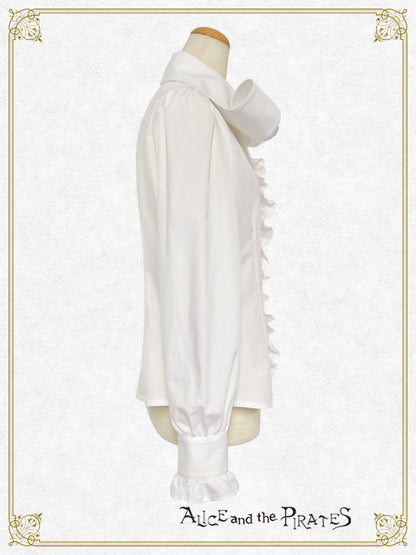 Twist Collar Long-Sleeve Blouse