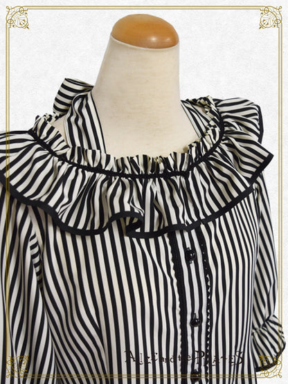 Checkmate Chris Striped Blouse