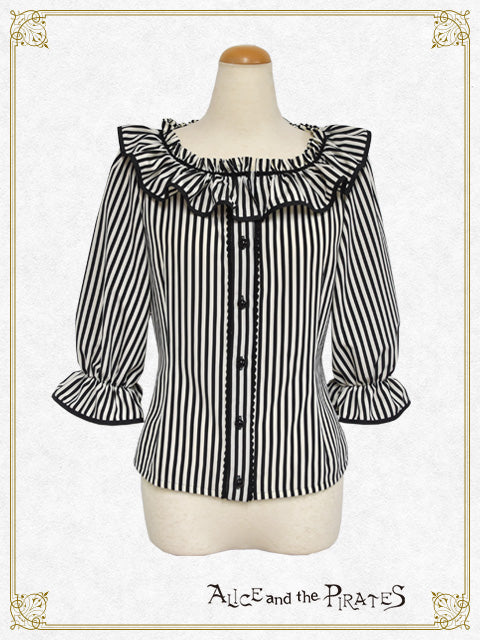 Checkmate Chris Striped Blouse