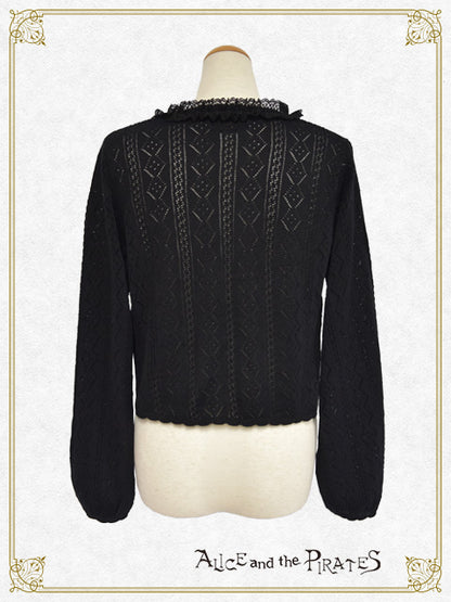 透かし編みカーディガン