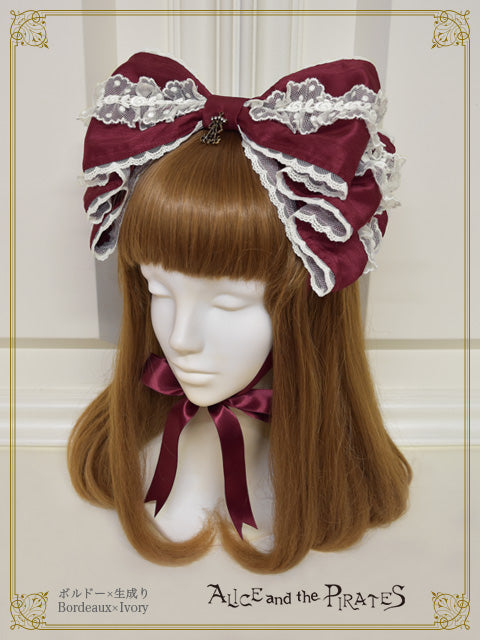 【予約】Dolly Ribbon ヘッドドレス（シャンタン）